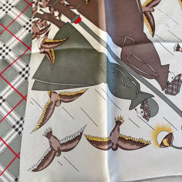 Burberrys “It’s Always Burberry Weather” Vintage Silk Scarf - Picture 7 of 15